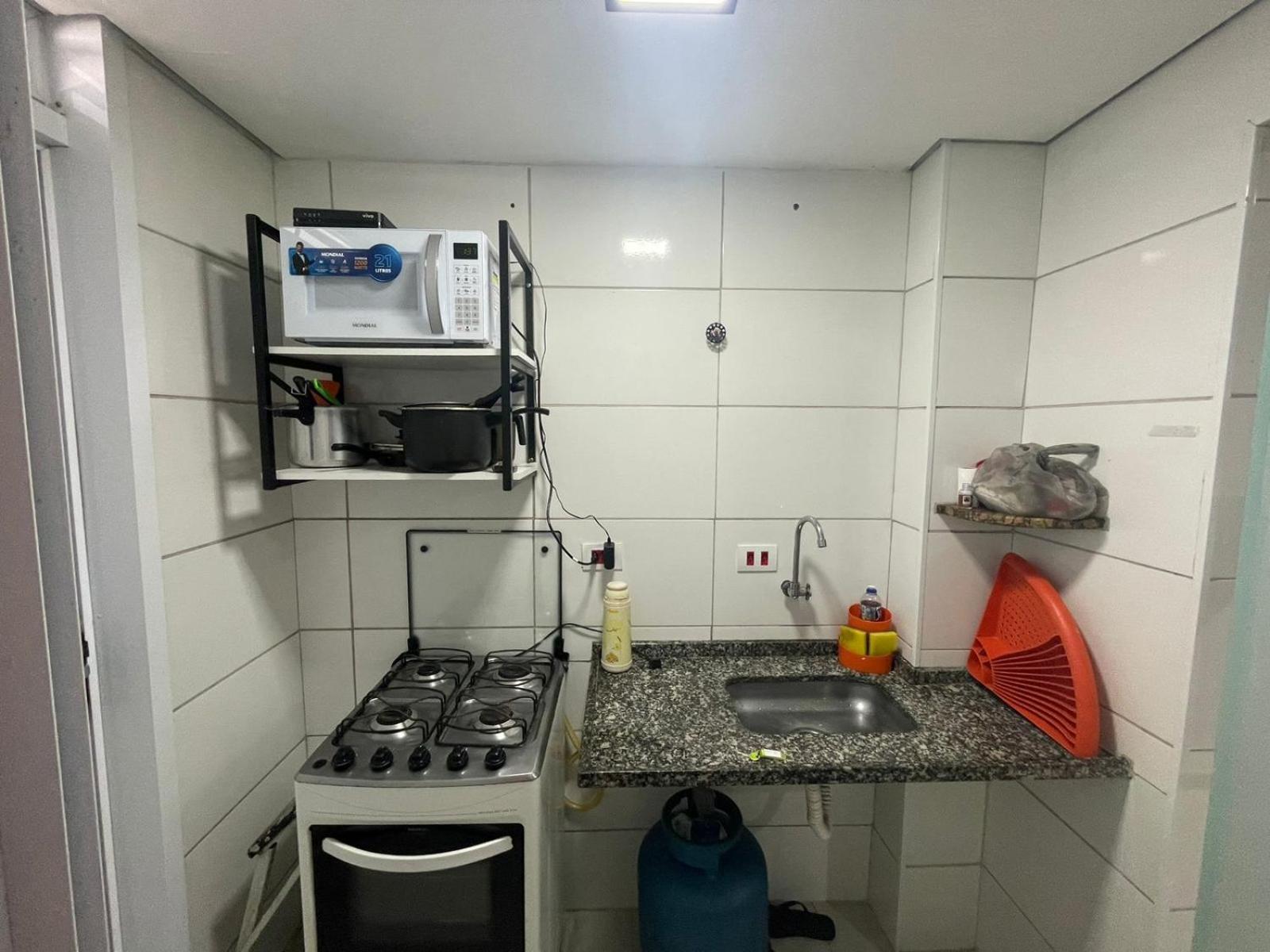 Kitnet Guilhermina Frente Feirinha E Mar Praia Grande  Eksteriør bilde